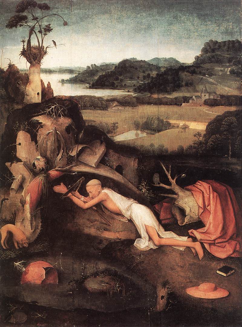 BOSCH, Hieronymus St Jerome in Prayer gfjgh